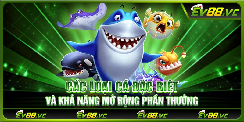 Các loại cá đặc biệt và khả năng mở rộng phần thưởng