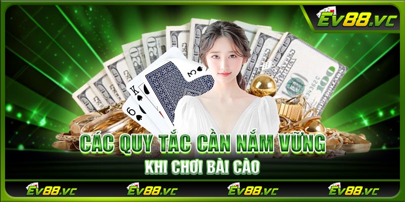 Các quy tắc cần nắm vững khi chơi bài cào